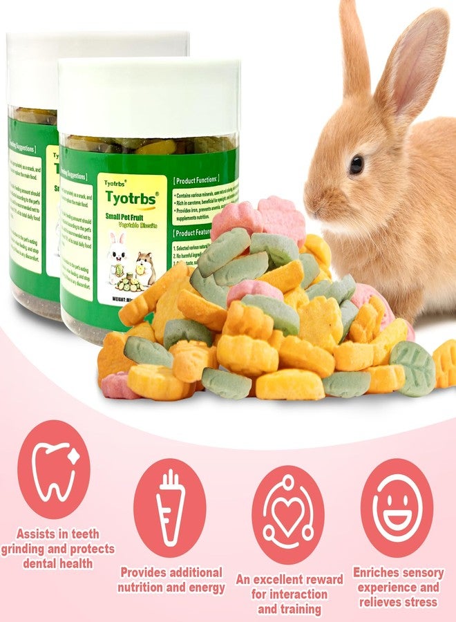 Tyotrbs 100g 4 Vegetable Chews Treats: Grain Free Natural Snacks with Beet, Carrot, Spinach for Hamsters, Rabbits, Guinea Pigs & Gerbils Crunchy for Digestive Support & Dental Health 3.52oz /0.22lb - Image 2